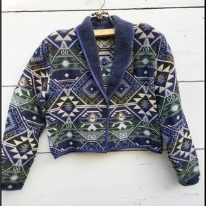 Vintage blue southwest jacket